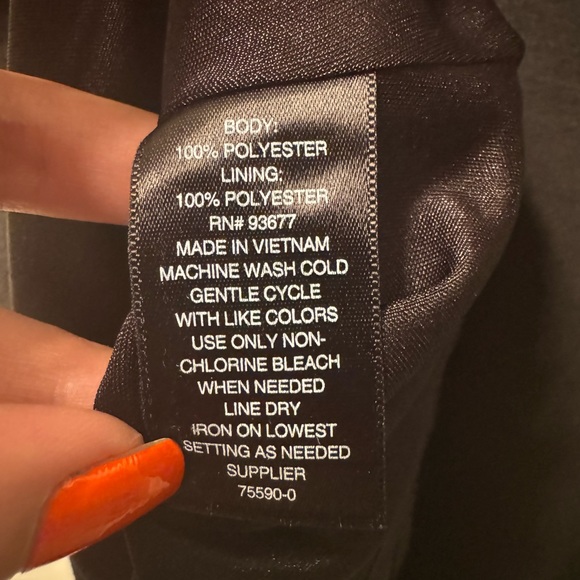 Black Cold Shoulder Cocktail Dress - Size 8 Worthington - Picture 4 of 5